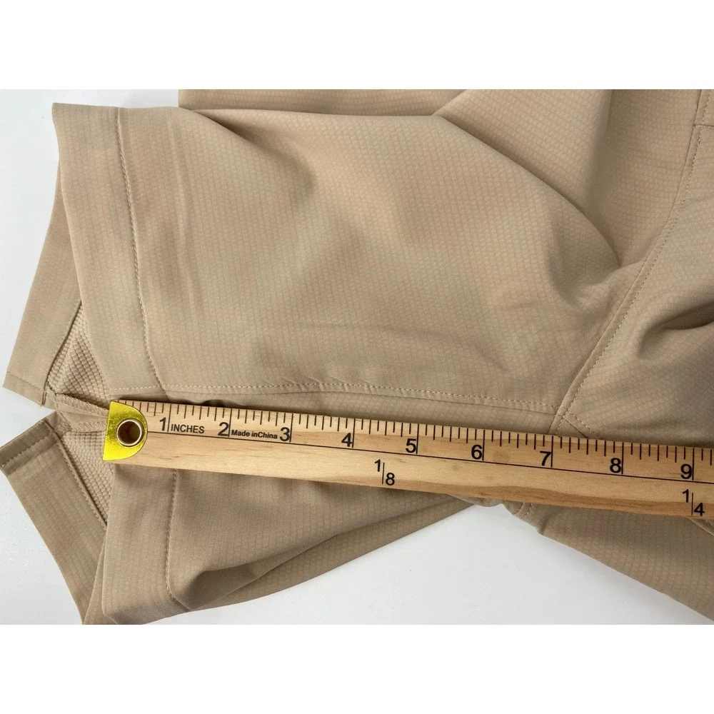 Mizzen+Main Deck Short Mens 2XL Tan Golf Performance Stretch Light Elastic Waist